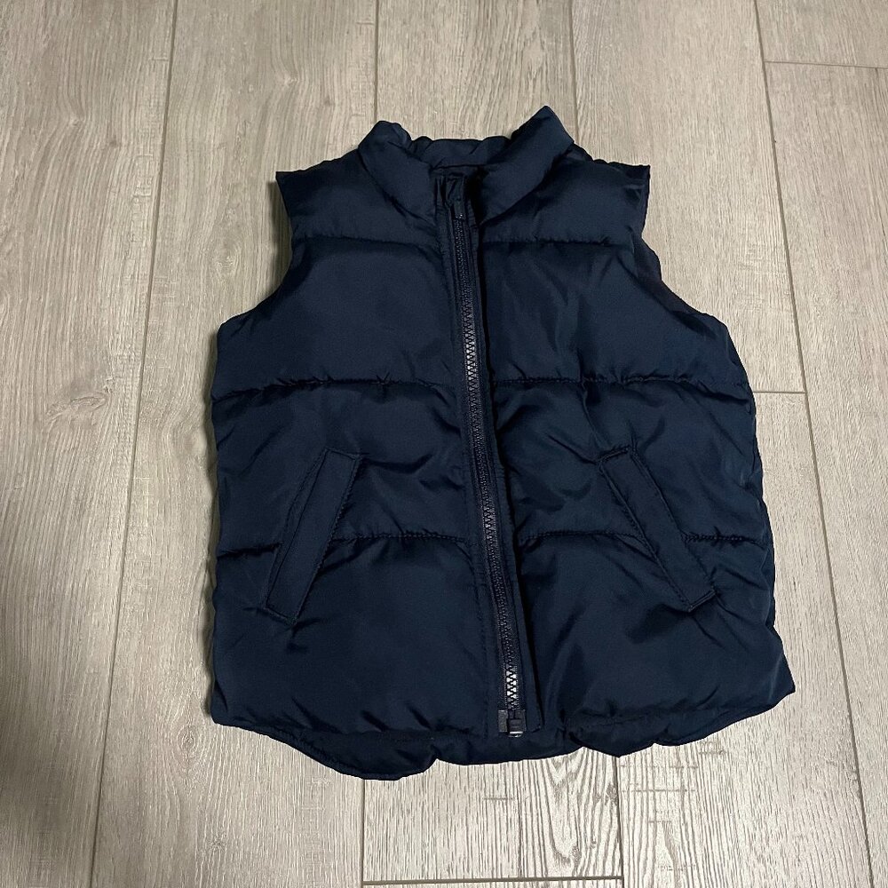 4/$10 Boy's Old Navy Puffer Vest SIze 3T Navy Blue EUC